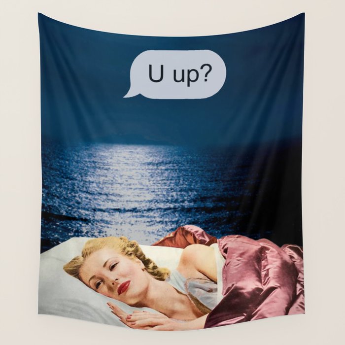 U up? Late night texts Wall Tapestry Gallery Image 4