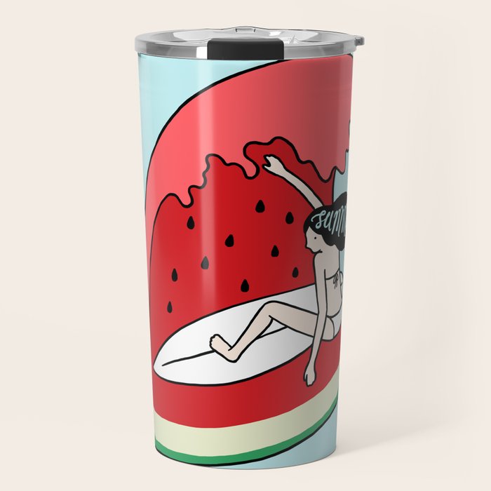 Watermelon Surf Travel Mug Gallery Image 1