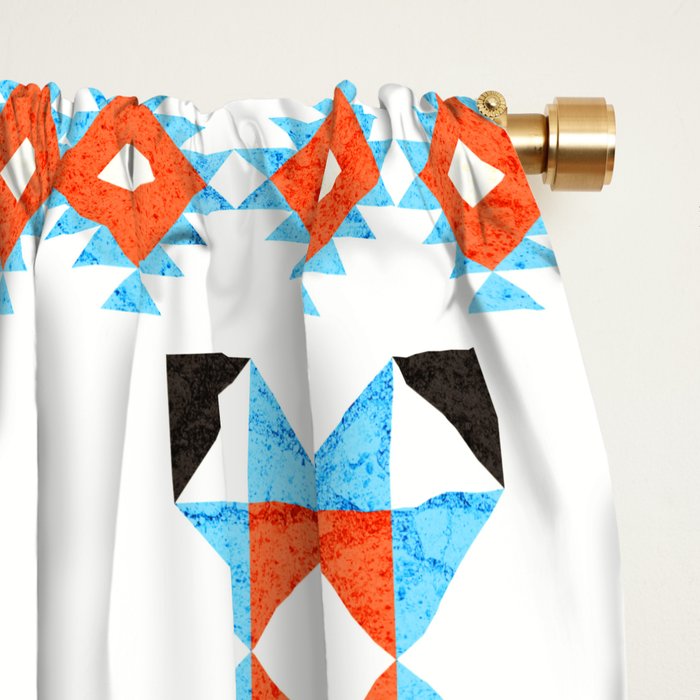geometry navajo pattern no2 Window Curtain Gallery Image 2