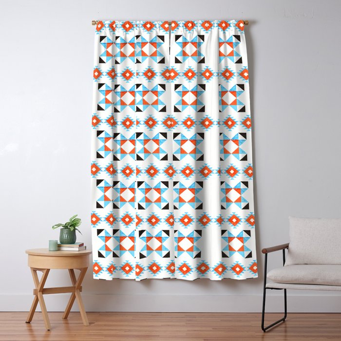 geometry navajo pattern no2 Window Curtain Gallery Image 5