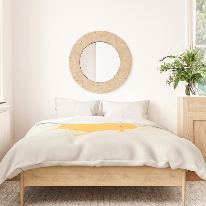 Good Meowâing 9 yoga warrior II Duvet Cover Gallery Image 3