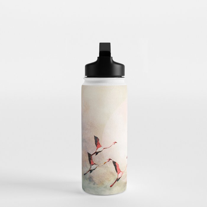 Flock of Flamingos Water Bottle Gallery Image 3