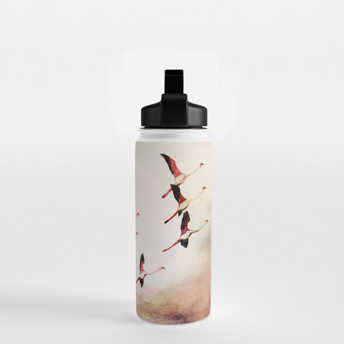 Flock of Flamingos Water Bottle Gallery Image 2