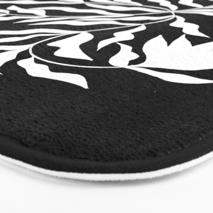 Tulip Tremble In Black  Bath Mat Gallery Image 3