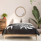Tulip Tremble In Black  Comforter Gallery Image 3