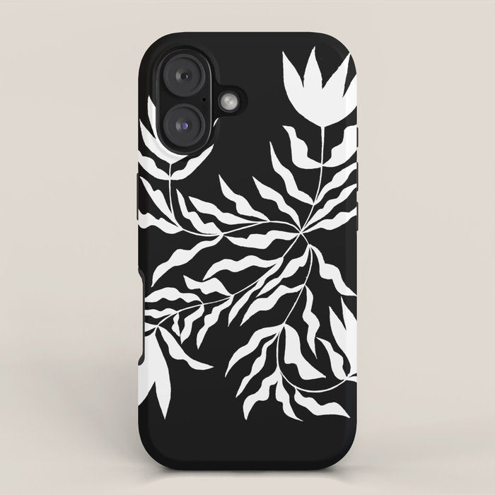 Tulip Tremble In Black  iPhone Case Gallery Image 1