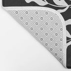 Tulip Tremble In Black  Bath Mat Gallery Image 2