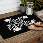Tulip Tremble In Black  Outdoor Rug Gallery Image 2