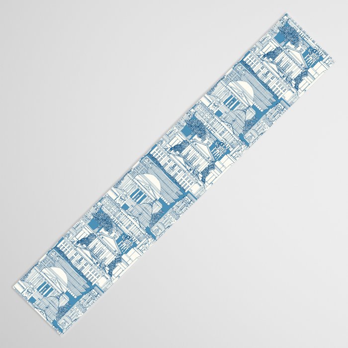 Washington DC toile blue Table Runner Gallery Image 3