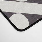 Floral Tiles Pattern / Lino Print Desk Mat Gallery Image 4