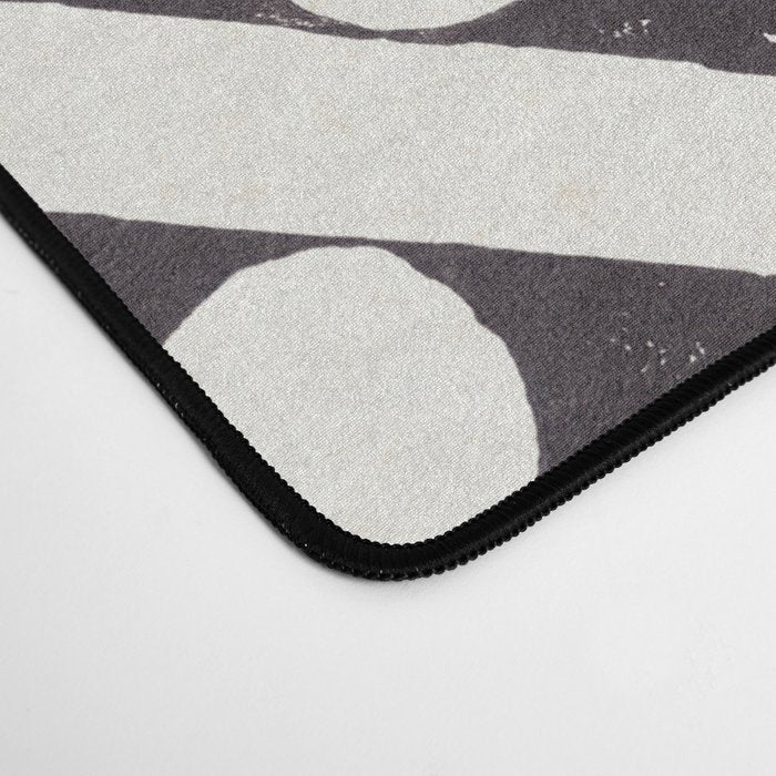 Floral Tiles Pattern / Lino Print Desk Mat Gallery Image 4