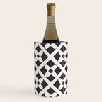 Floral Tiles Pattern / Lino Print Wine Chiller Gallery Image 1
