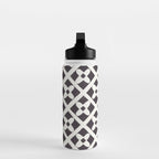 Floral Tiles Pattern / Lino Print Water Bottle Gallery Image 3