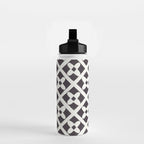 Floral Tiles Pattern / Lino Print Water Bottle Gallery Image 2