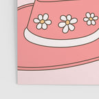 Cute Desert Cowgirl Pink Cowboy Boots Daisy Poster Gallery Image 3