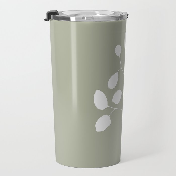 Large Eucalyptus (Linen Sage) Travel Mug Gallery Image 3