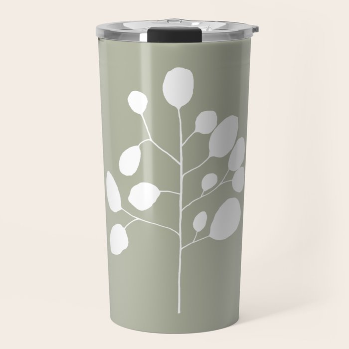 Large Eucalyptus (Linen Sage) Travel Mug Gallery Image 1