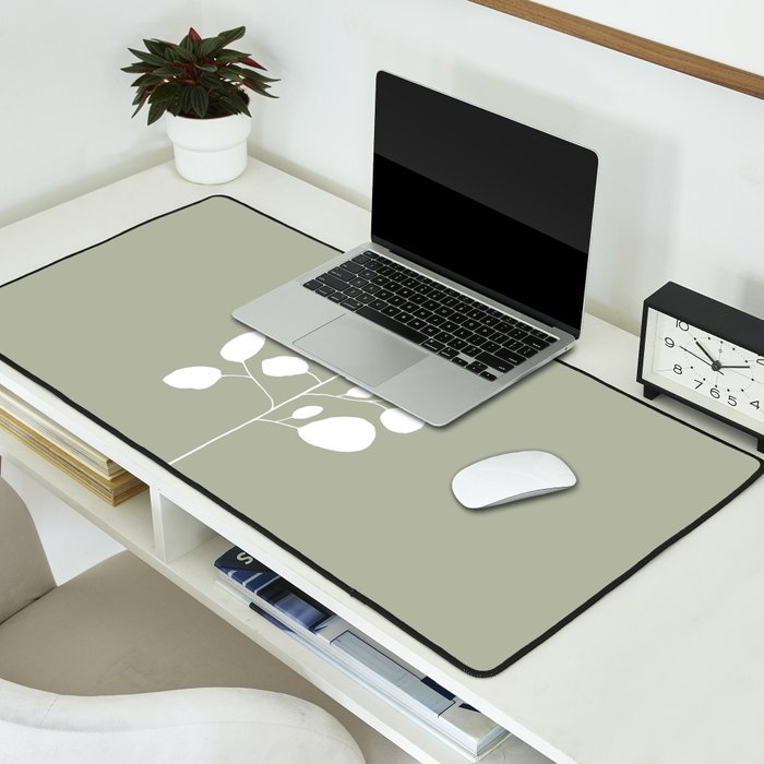 Large Eucalyptus (Linen Sage) Desk Mat Gallery Image 2