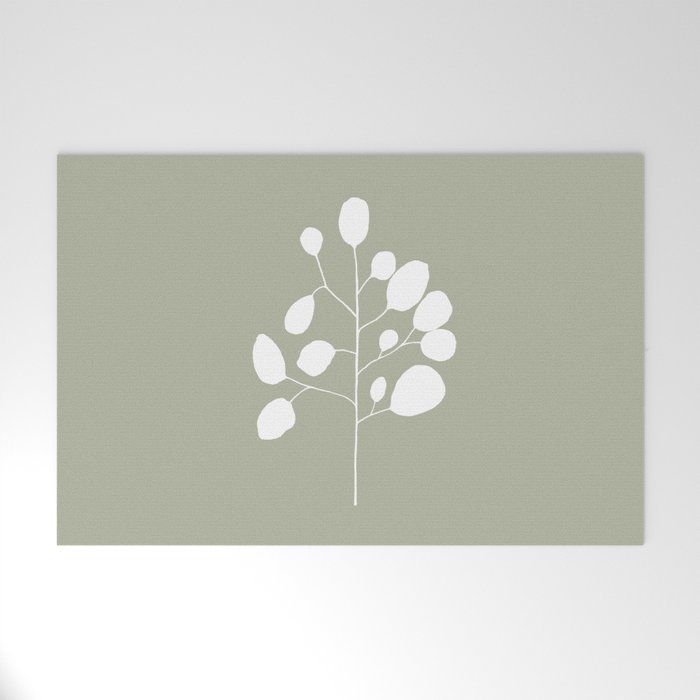 Large Eucalyptus (Linen Sage) Welcome Mat Gallery Image 1