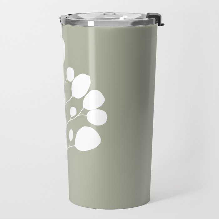 Large Eucalyptus (Linen Sage) Travel Mug Gallery Image 2