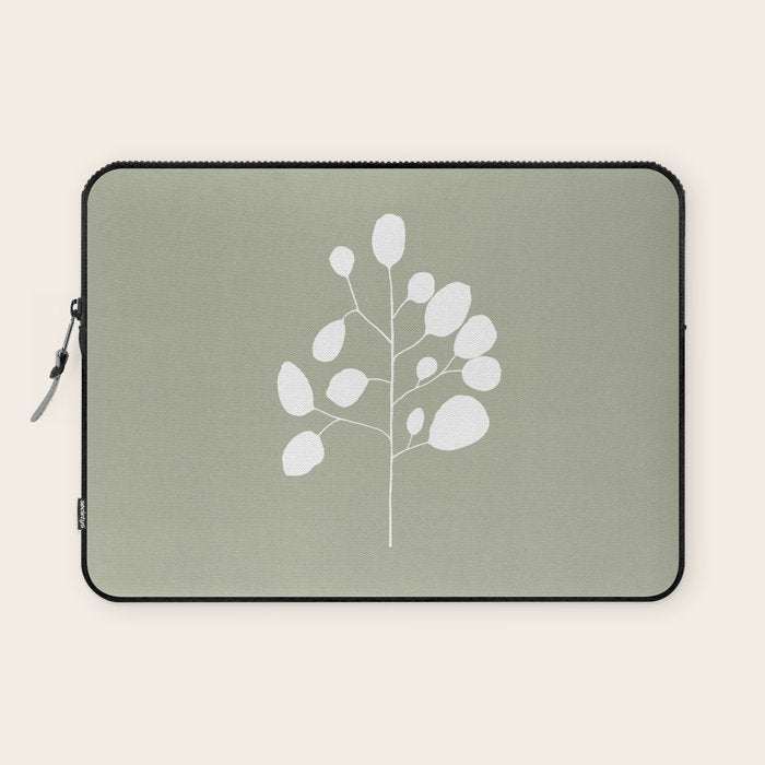 Large Eucalyptus (Linen Sage) Laptop Sleeve Gallery Image 1
