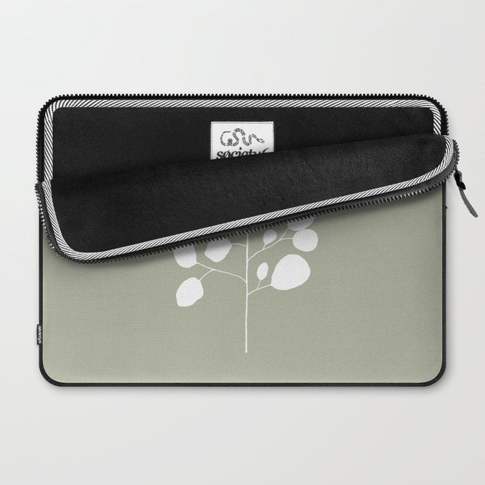 Large Eucalyptus (Linen Sage) Laptop Sleeve Gallery Image 2
