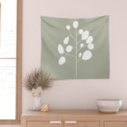 Large Eucalyptus (Linen Sage) Wall Tapestry Gallery Image 2
