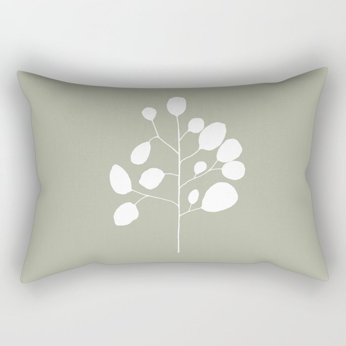 Large Eucalyptus (Linen Sage) Rectangular Pillow Gallery Image 2