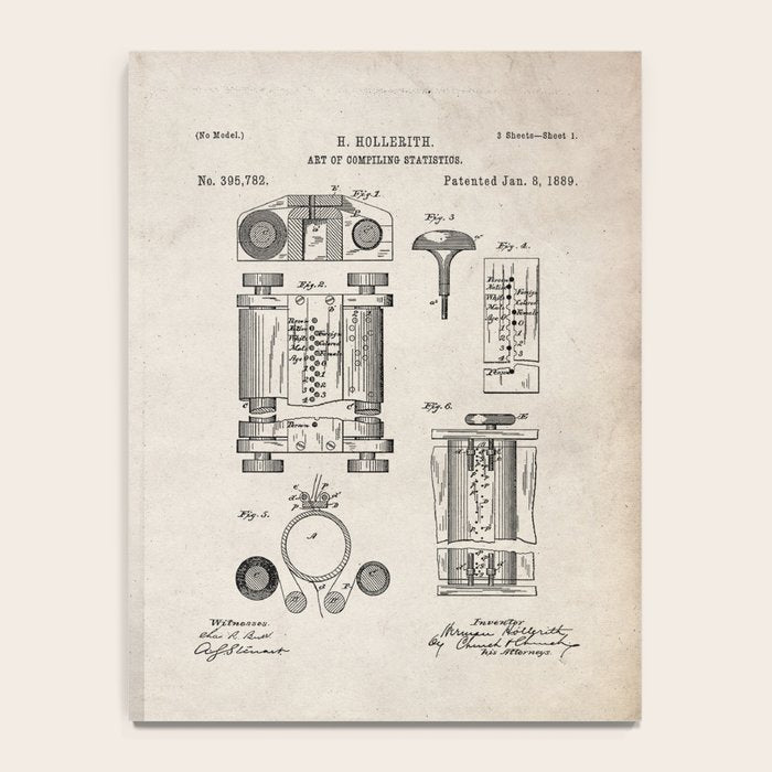 First Computer Patent - Technology Art - Antique Notebook Gallery Image 4