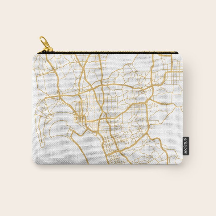 SAN DIEGO CALIFORNIA CITY STREET MAP ART Carry All Pouch Gallery Image 1