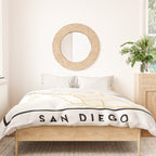 SAN DIEGO CALIFORNIA CITY STREET MAP ART Duvet Cover Gallery Image 3