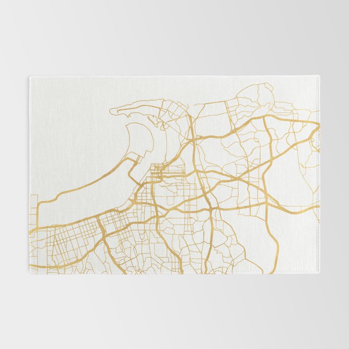 SAN DIEGO CALIFORNIA CITY STREET MAP ART Rug Gallery Image 2