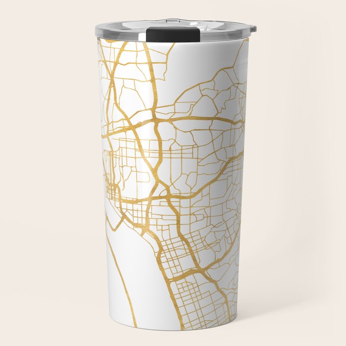 SAN DIEGO CALIFORNIA CITY STREET MAP ART Travel Mug Gallery Image 1
