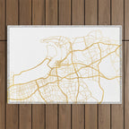 SAN DIEGO CALIFORNIA CITY STREET MAP ART Outdoor Rug Gallery Image 1