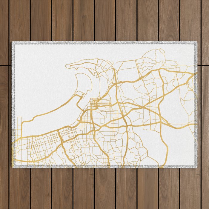 SAN DIEGO CALIFORNIA CITY STREET MAP ART Outdoor Rug Gallery Image 1