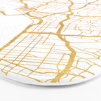 SAN DIEGO CALIFORNIA CITY STREET MAP ART Bath Mat Gallery Image 3