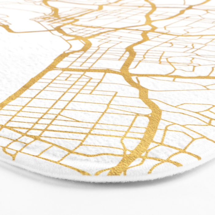 SAN DIEGO CALIFORNIA CITY STREET MAP ART Bath Mat Gallery Image 3