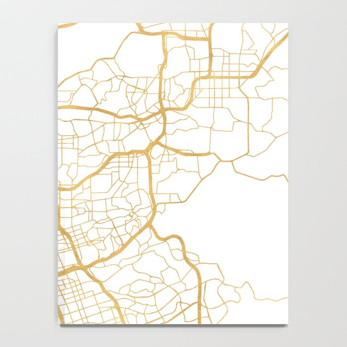 SAN DIEGO CALIFORNIA CITY STREET MAP ART Notebook Gallery Image 4