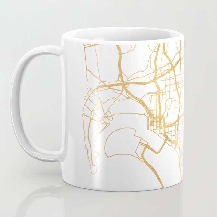SAN DIEGO CALIFORNIA CITY STREET MAP ART Coffee Mug Gallery Image 3