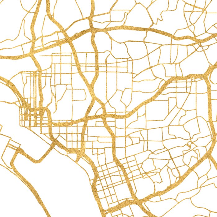 SAN DIEGO CALIFORNIA CITY STREET MAP ART Coffee Mug Gallery Image 2