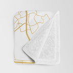 SAN DIEGO CALIFORNIA CITY STREET MAP ART Throw Blanket Gallery Image 3