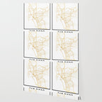 SAN DIEGO CALIFORNIA CITY STREET MAP ART Wallpaper Gallery Image 2