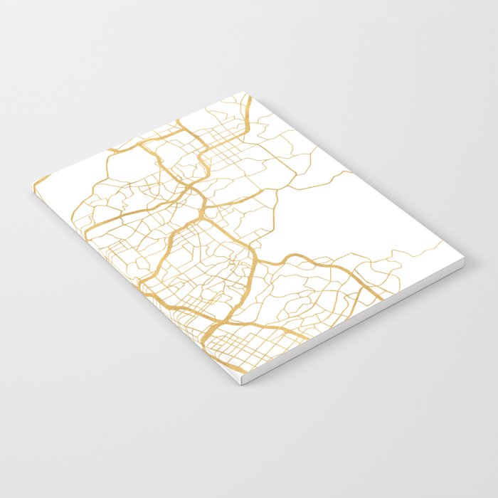 SAN DIEGO CALIFORNIA CITY STREET MAP ART Notebook Gallery Image 2