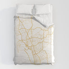 SAN DIEGO CALIFORNIA CITY STREET MAP ART Duvet Cover Gallery Image 6