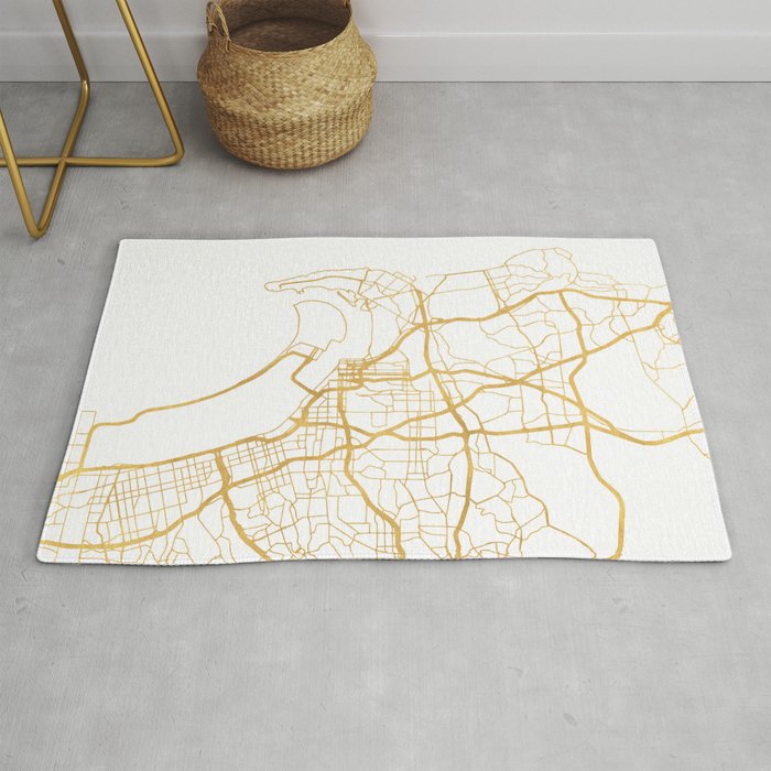 SAN DIEGO CALIFORNIA CITY STREET MAP ART Rug Gallery Image 1
