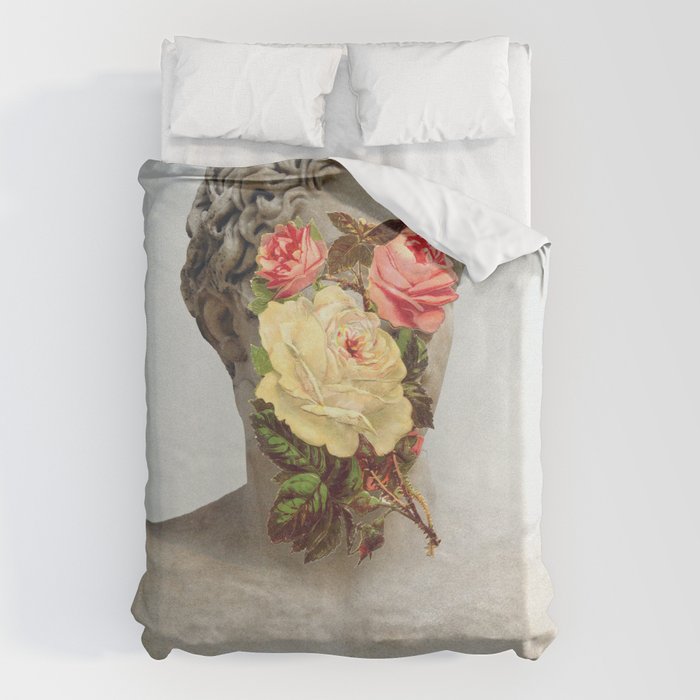 Bust With Flowers Duvet Cover Gallery Image 6