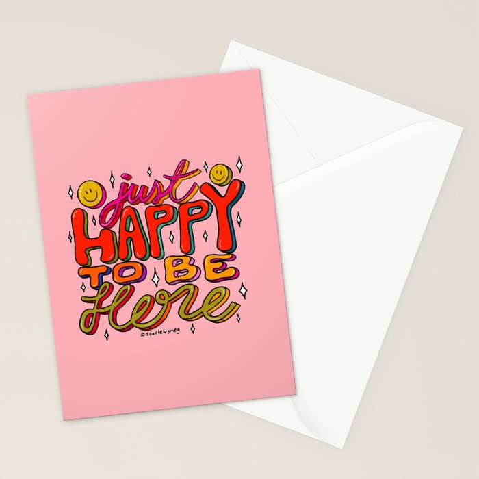 Happy To Be Here Stationery Card Gallery Image 2