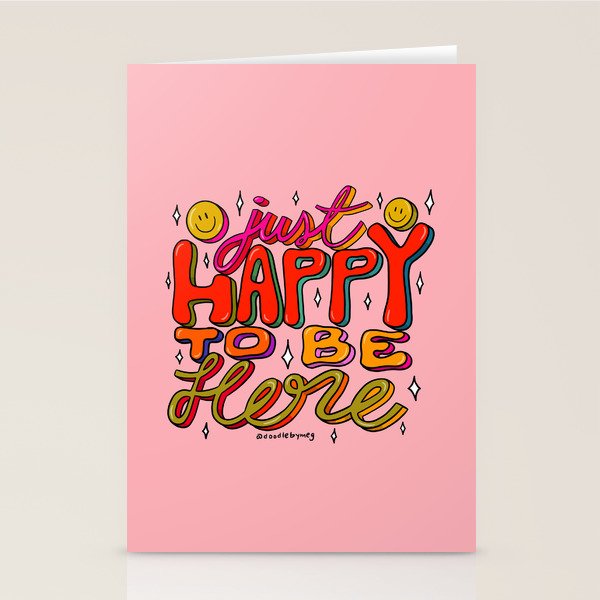 Happy To Be Here Stationery Card Gallery Image 2