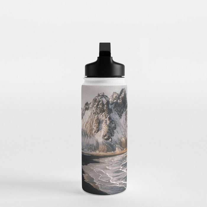 Stokksnes Icelandic Mountain Beach Sunset - Landscape Photography Water Bottle Gallery Image 3