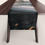 Stokksnes Icelandic Mountain Beach Sunset - Landscape Photography Table Runner Gallery Image 1